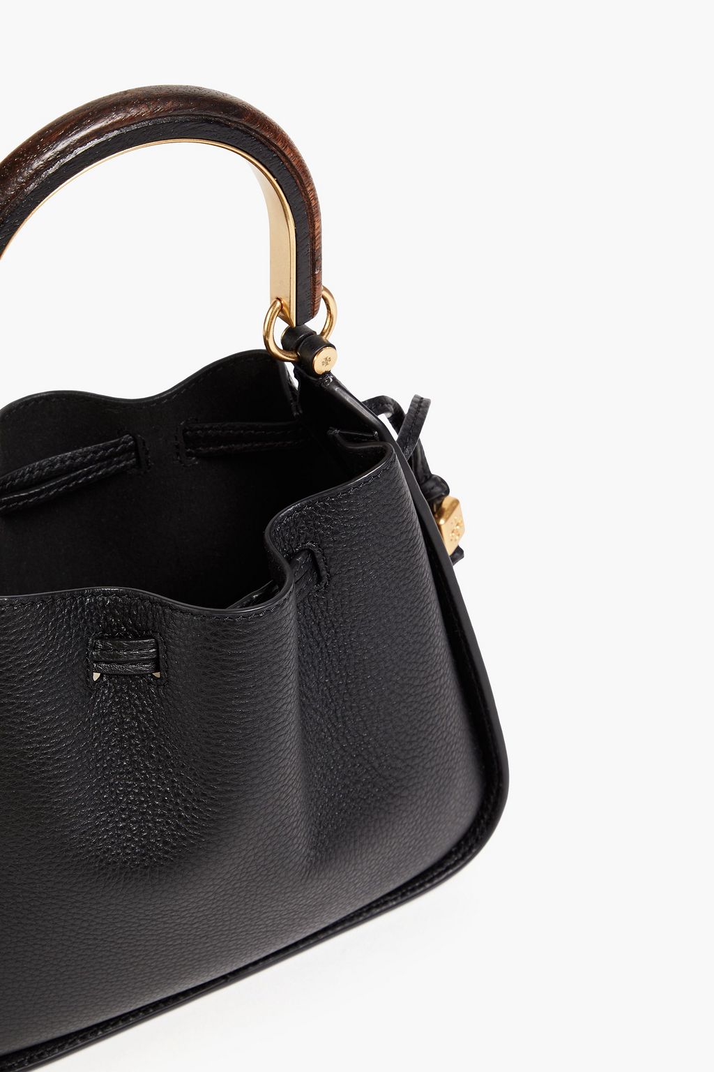 TORY BURCH Pebbled-leather tote