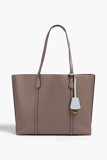 Tory Burch Mcgraw Leather Bucket Bag - Neutrals