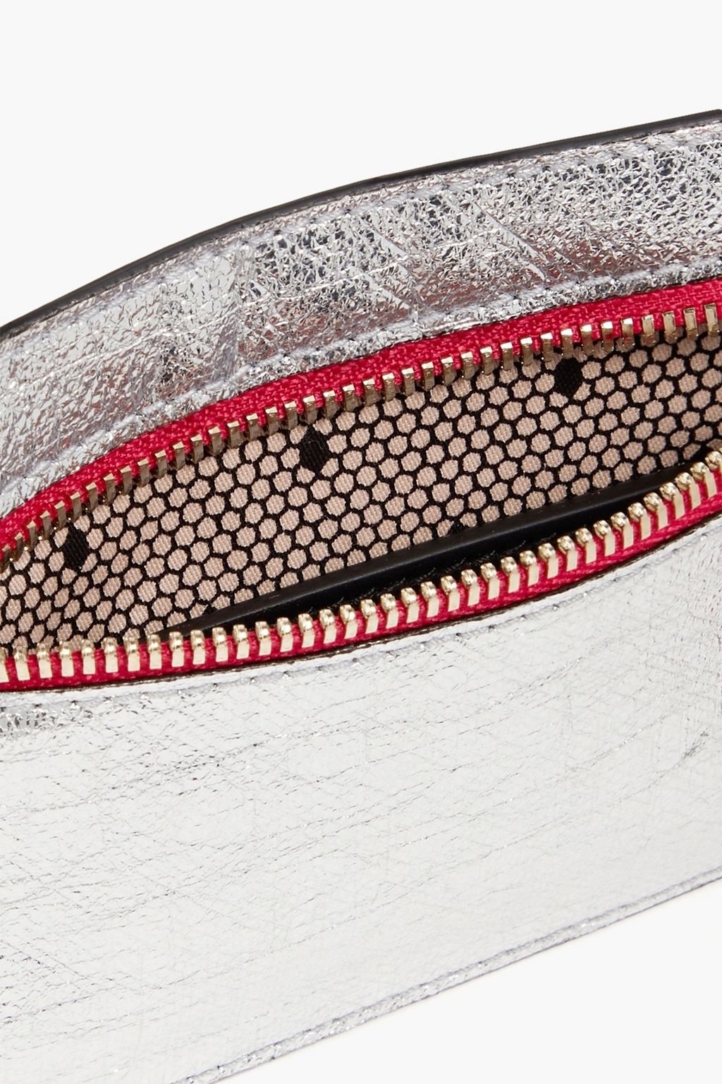 RED(V) Metallic coated canvas pouch