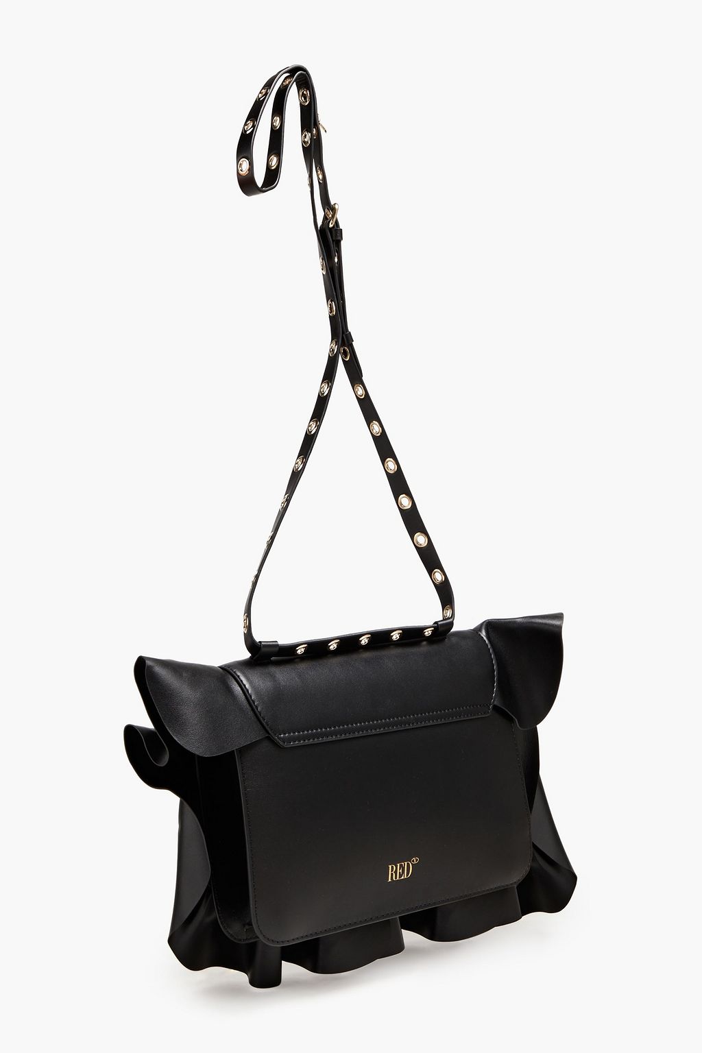 RED(V) Rock Ruffles leather shoulder bag