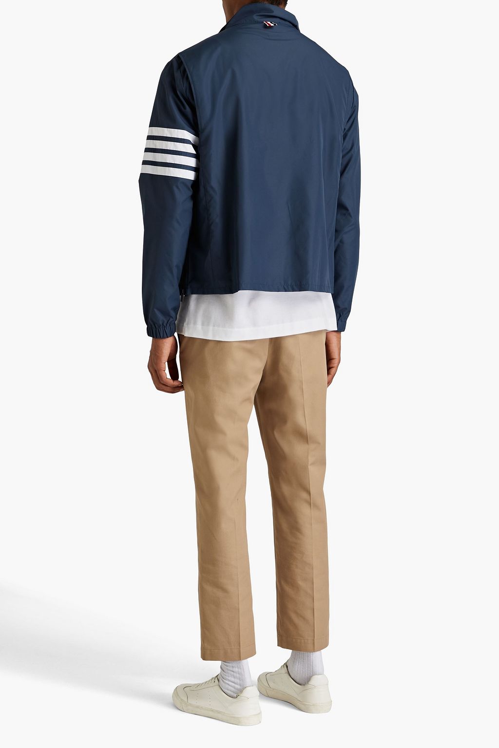 THOM BROWNE Striped shell jacket