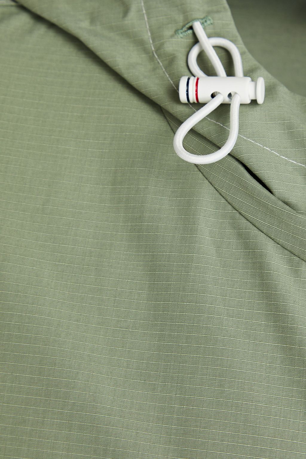 THOM BROWNE Cotton-blend ripstop hooded jacket
