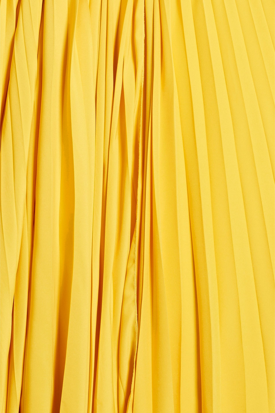 BALMAIN CUTOUT EMBELLISHED PLEATED SATIN MAXI DRESS