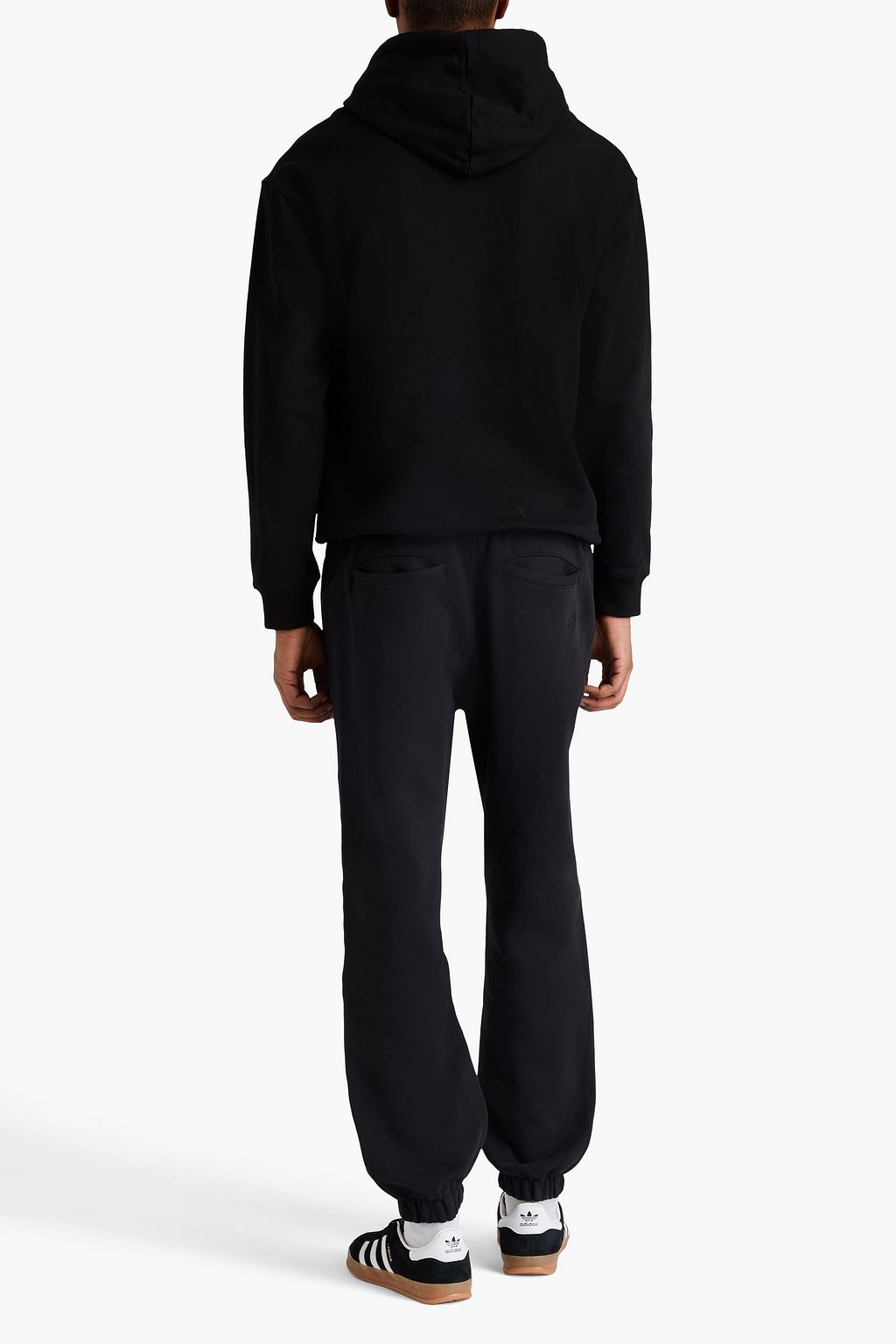 ADIDAS ORIGINALS BY PHARRELL WILLIAMS Embroidered French cotton-terry sweatpants