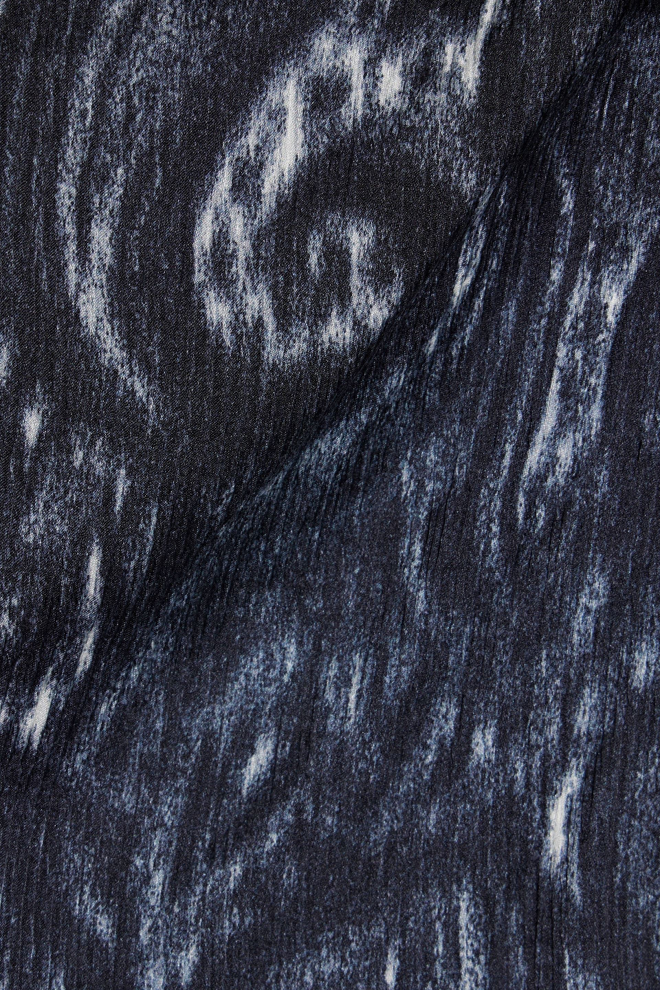 IRO ZARFI WRAP-EFFECT PRINTED PLISSÉ-SILK BLOUSE