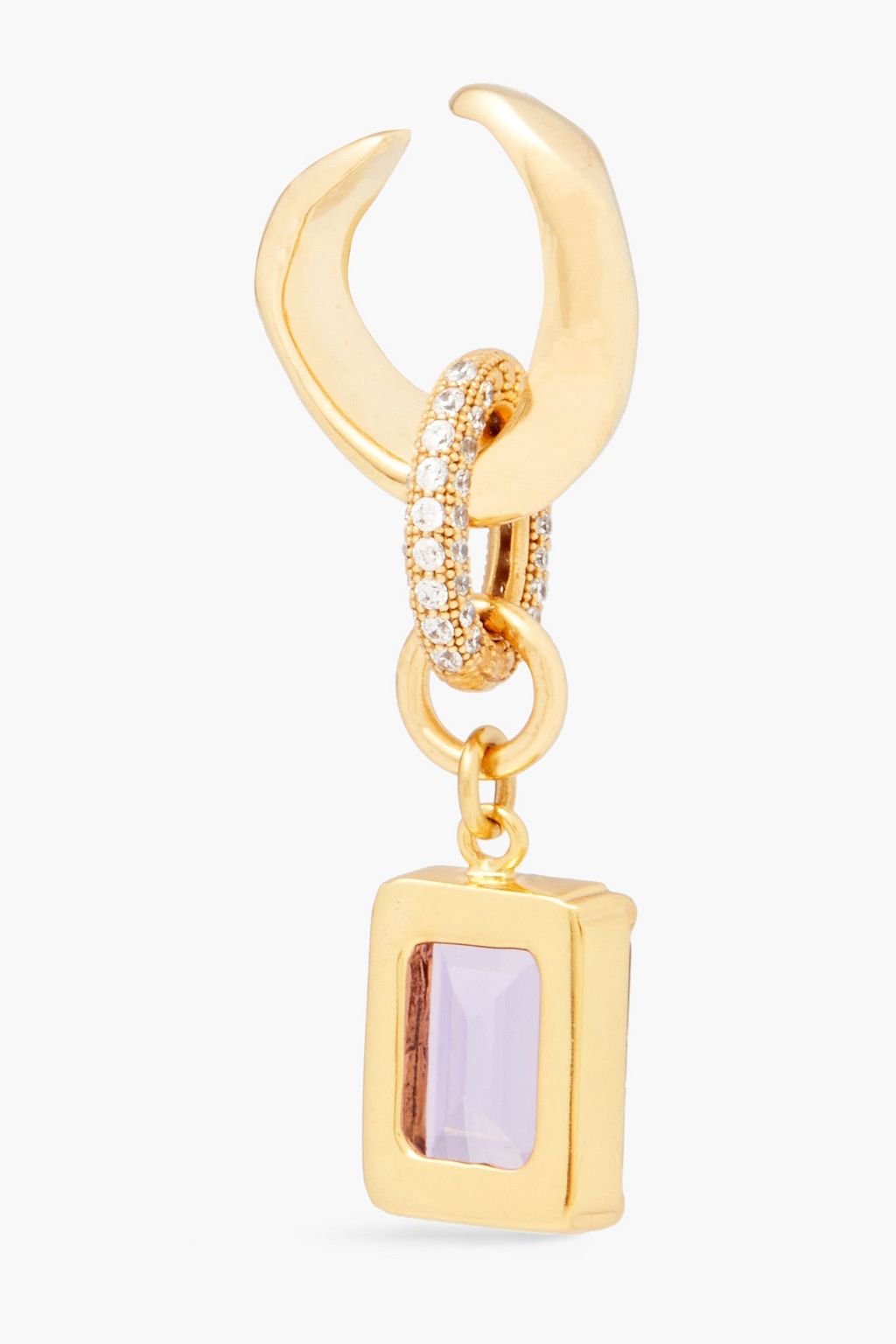 CORNELIA WEBB Gold-plated, amethyst and Siamite ear cuff