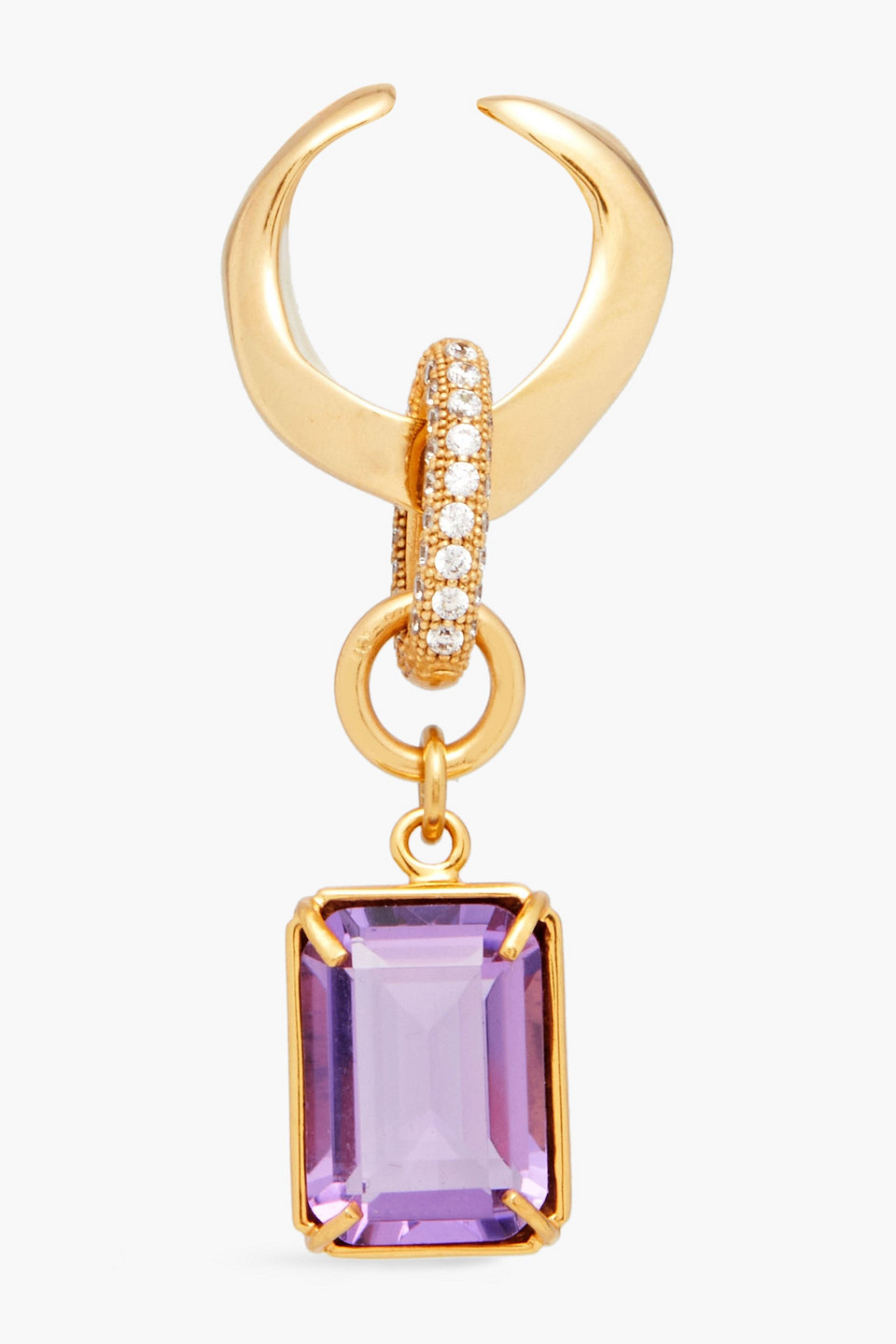 Cornelia Webb Vergoldeter Ear Cuff Mit Amethyst In Gold