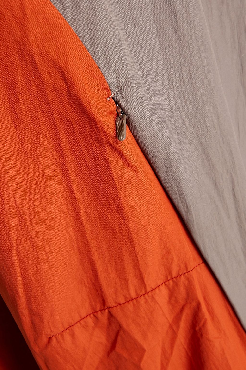 Y-3 Two-tone logo-print shell zip-up track jacket