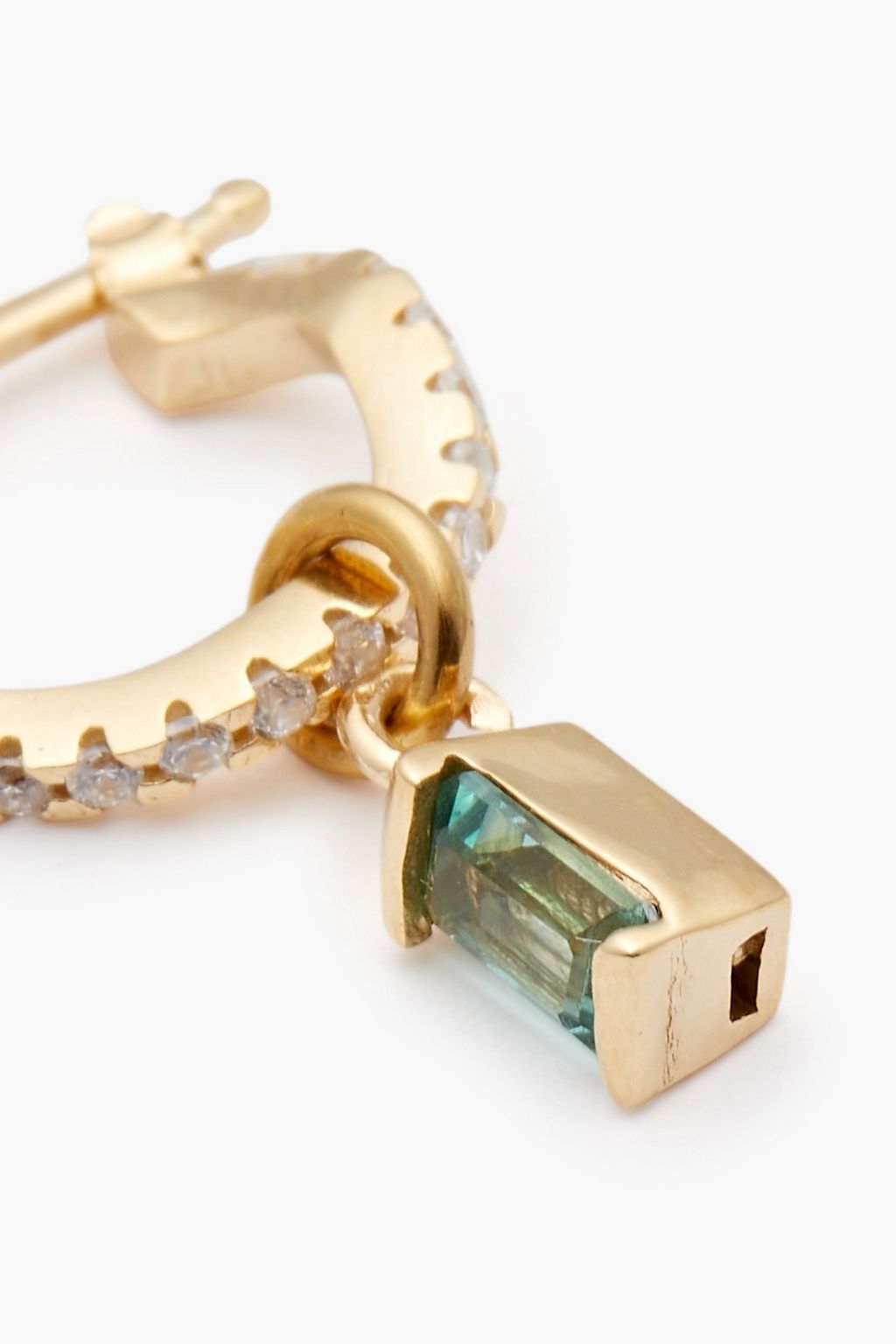 CORNELIA WEBB Gold-plated, quartz and Siamite earrings