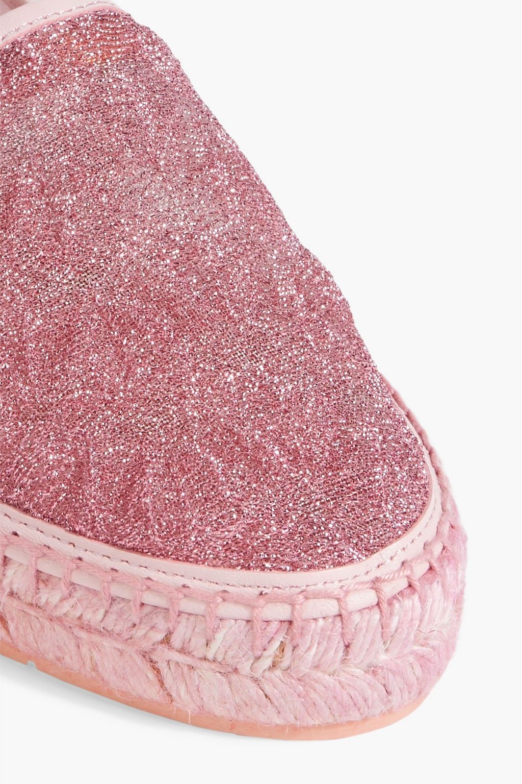 MISSONI Metallic crochet-knit espadrilles