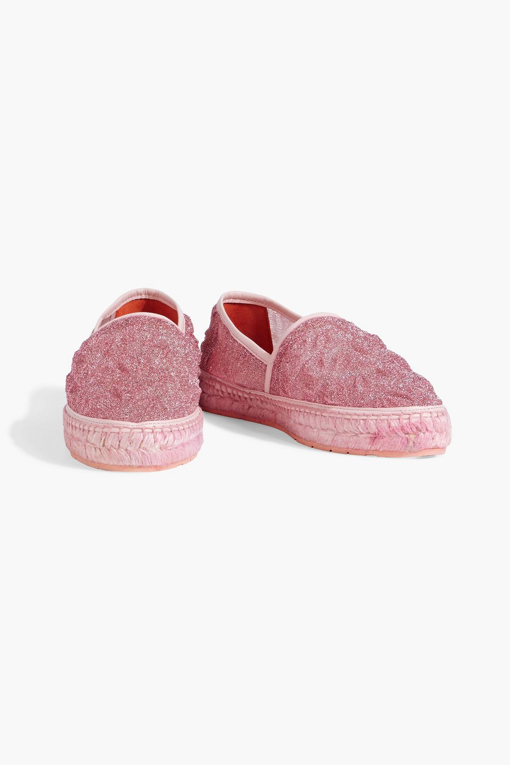 MISSONI Metallic crochet-knit espadrilles