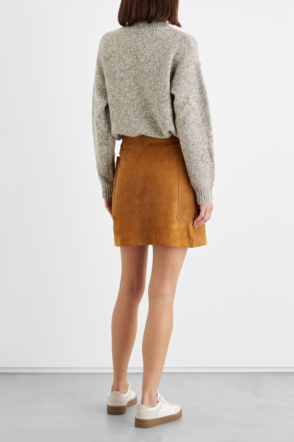 IRIS & INK Carolina suede mini skirt