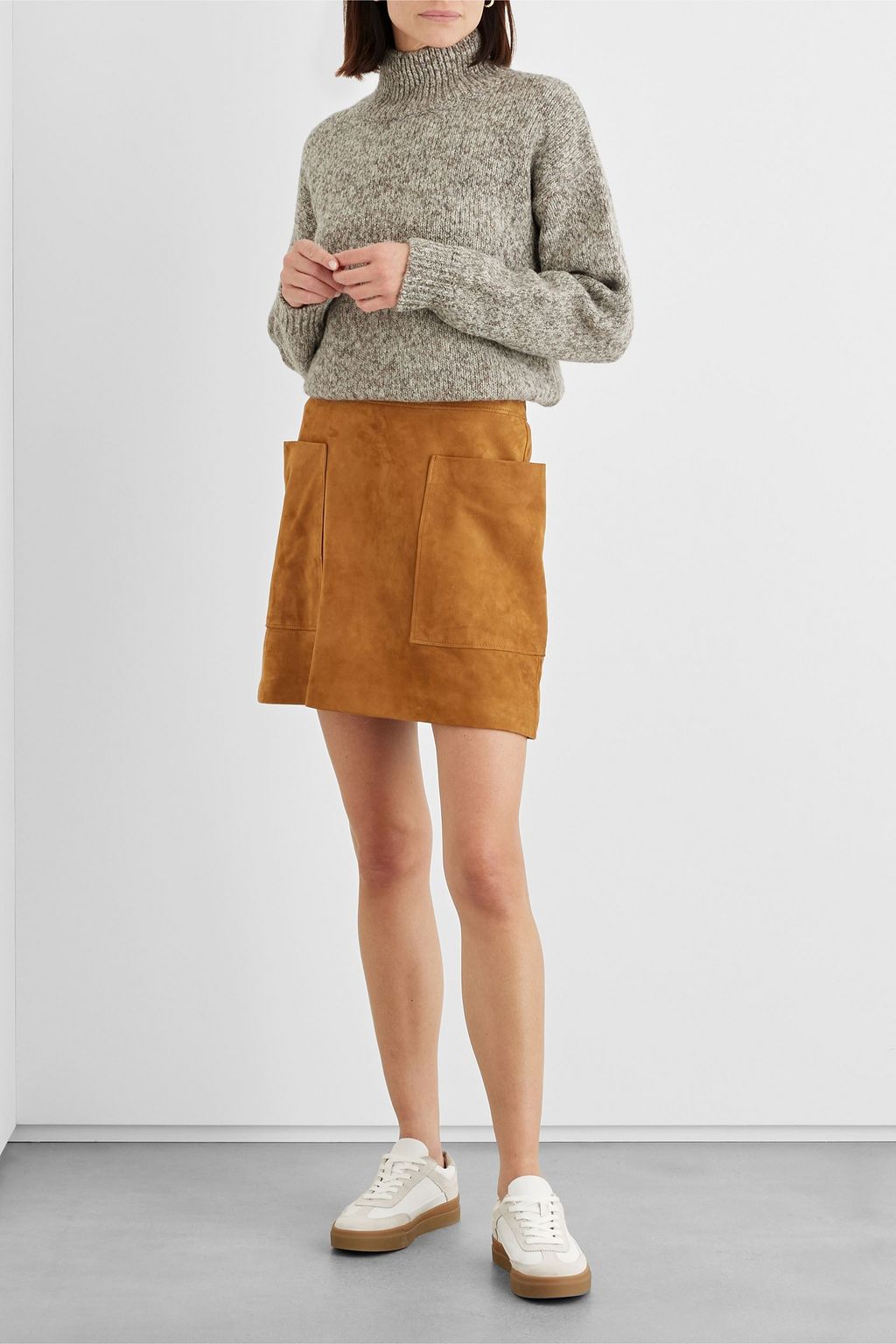 IRIS & INK Carolina suede mini skirt
