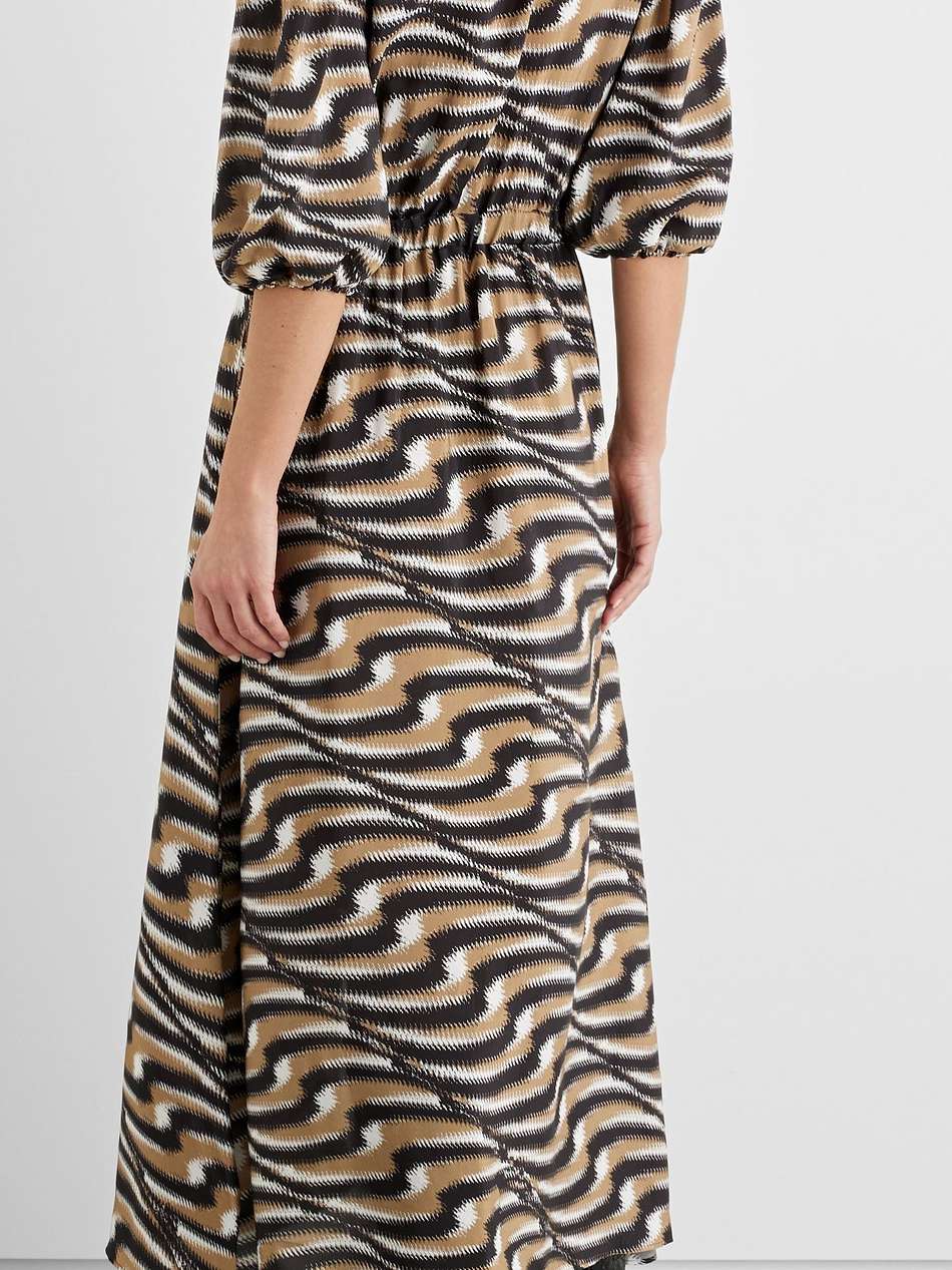 sophia printed lenzing™ ecovero™ crepe midi dress