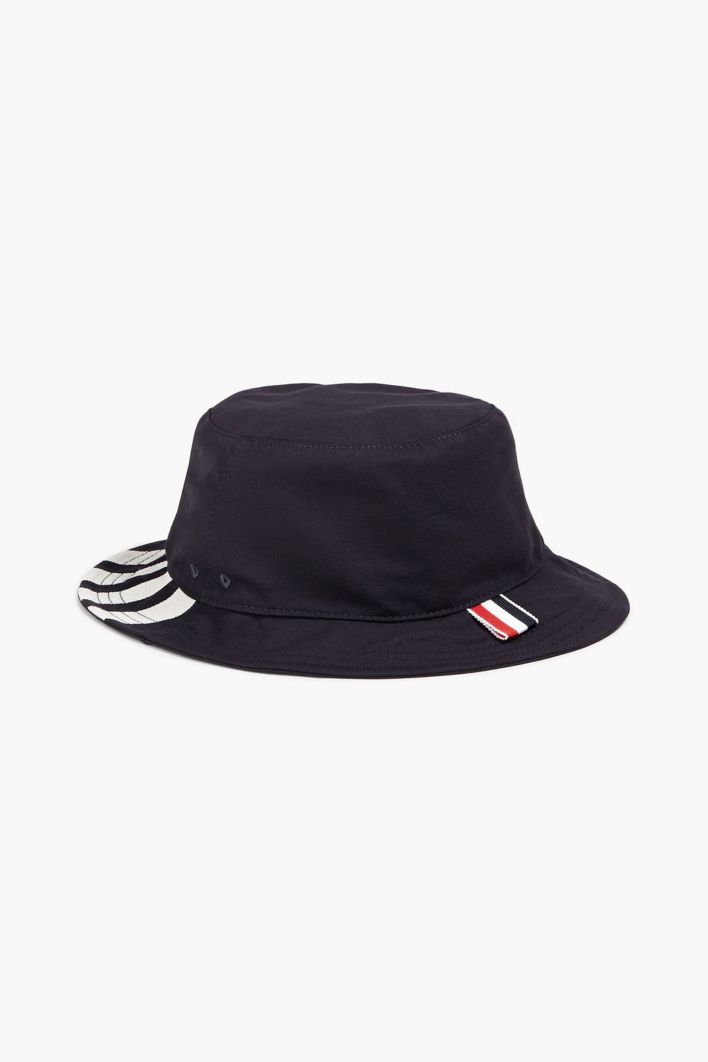 THOM BROWNE Jacquard-trimmed wool bucket hat