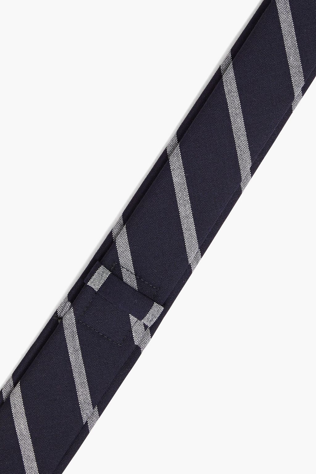 THOM BROWNE Striped wool-jacquard tie