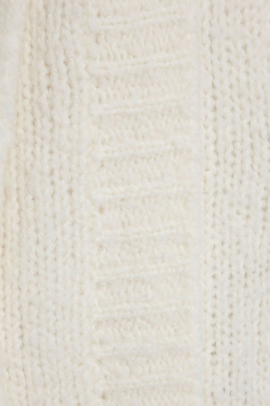 IRIS & INK Gemma Oversized-Cardigan aus Wolle mit Zopfstrickmuster