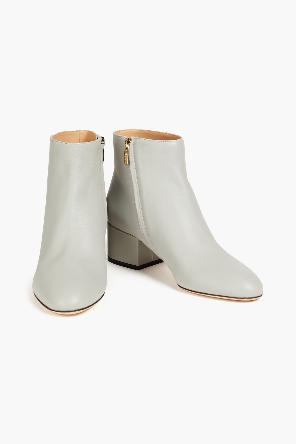 SERGIO ROSSI Nebbia leather ankle boots
