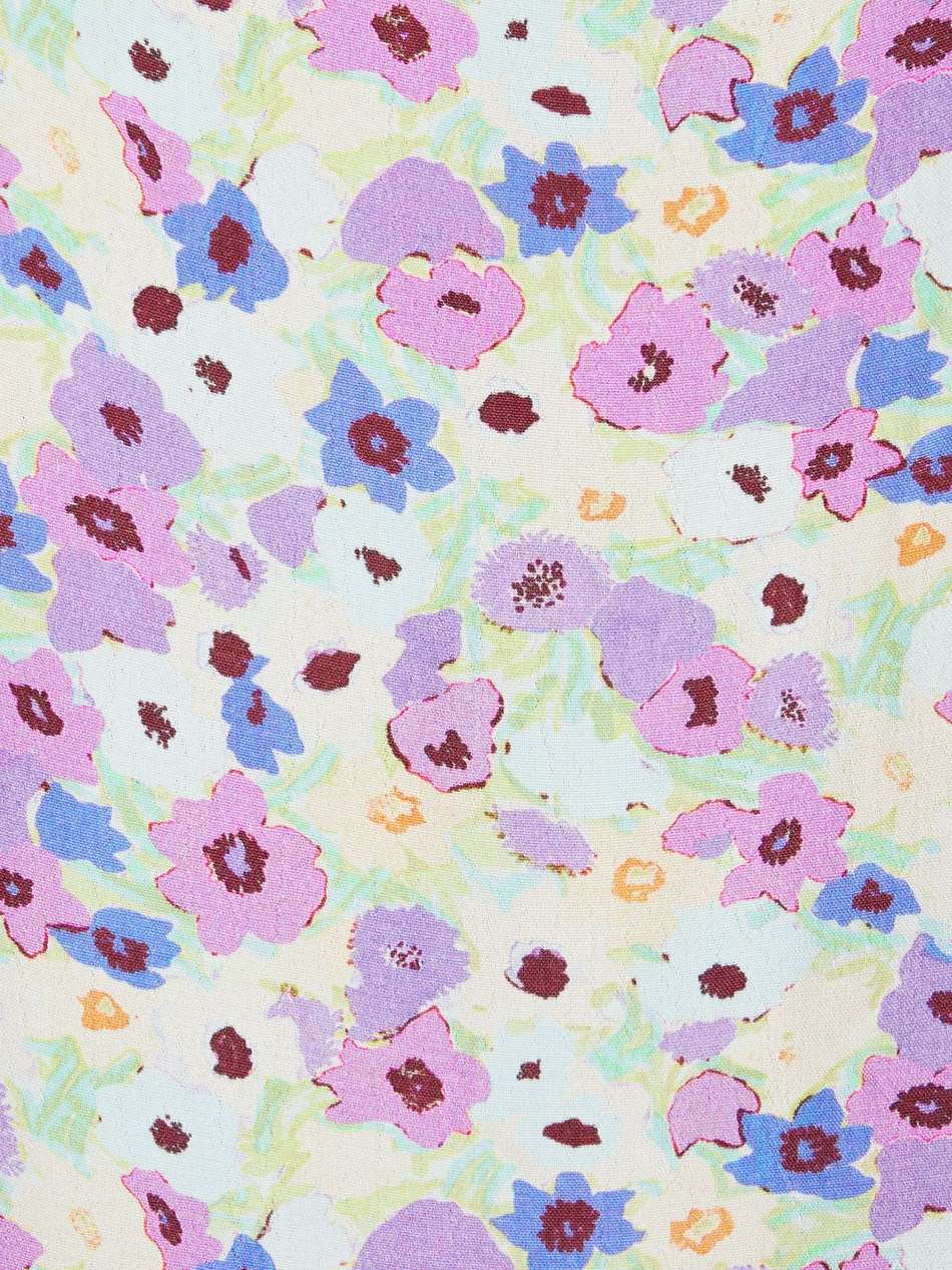 montenegro ruffle-trimmed floral-print crepe midi dress