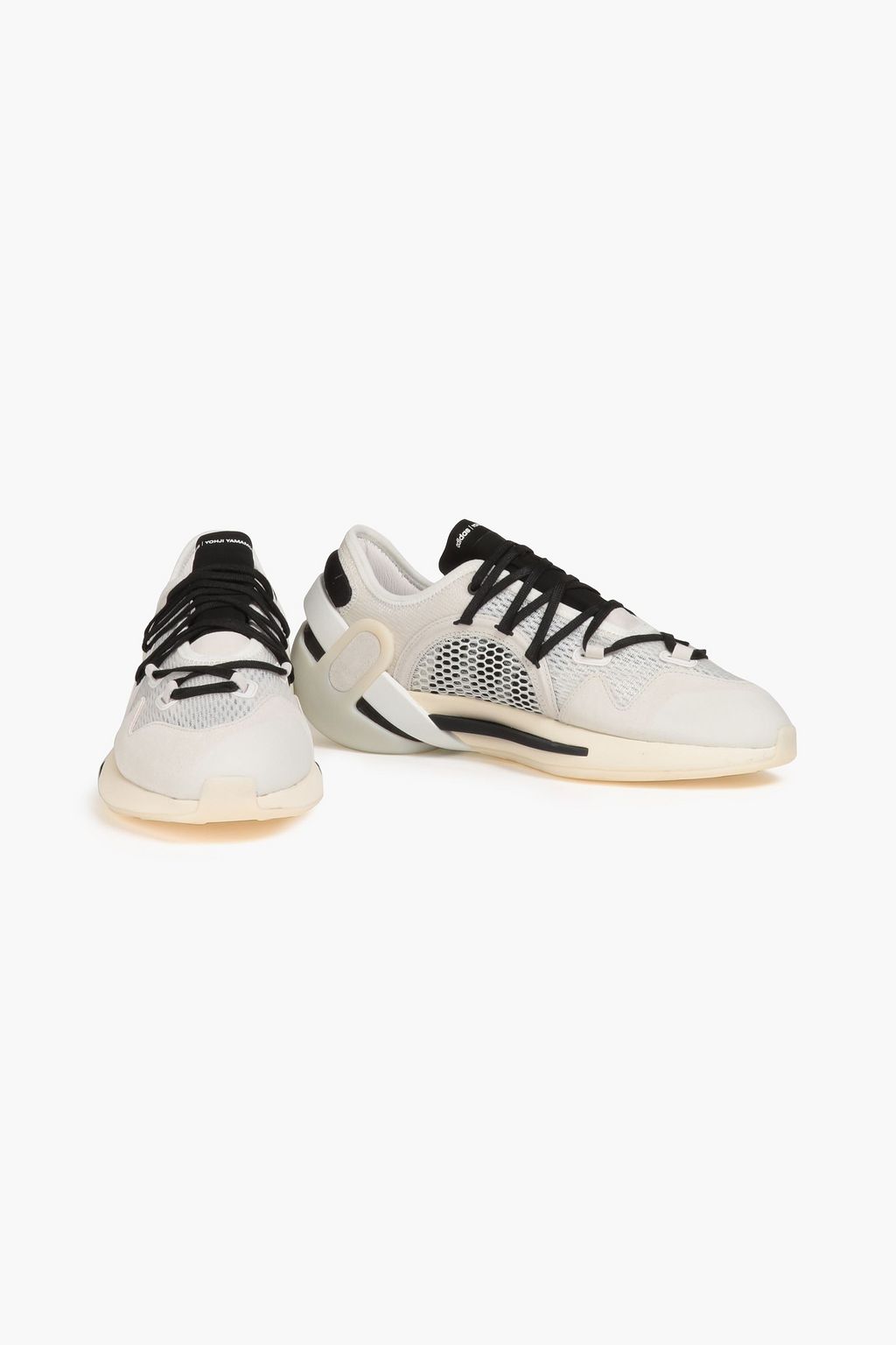 Y-3 Mesh and suede sneakers