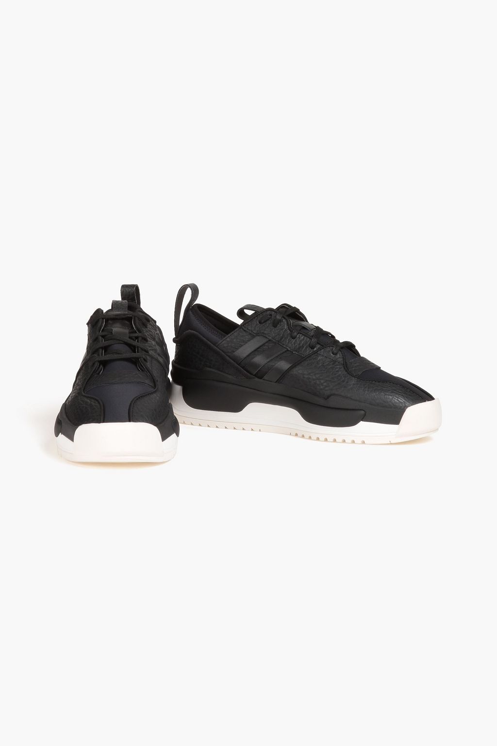 Y-3 Pebbled-leather sneakers