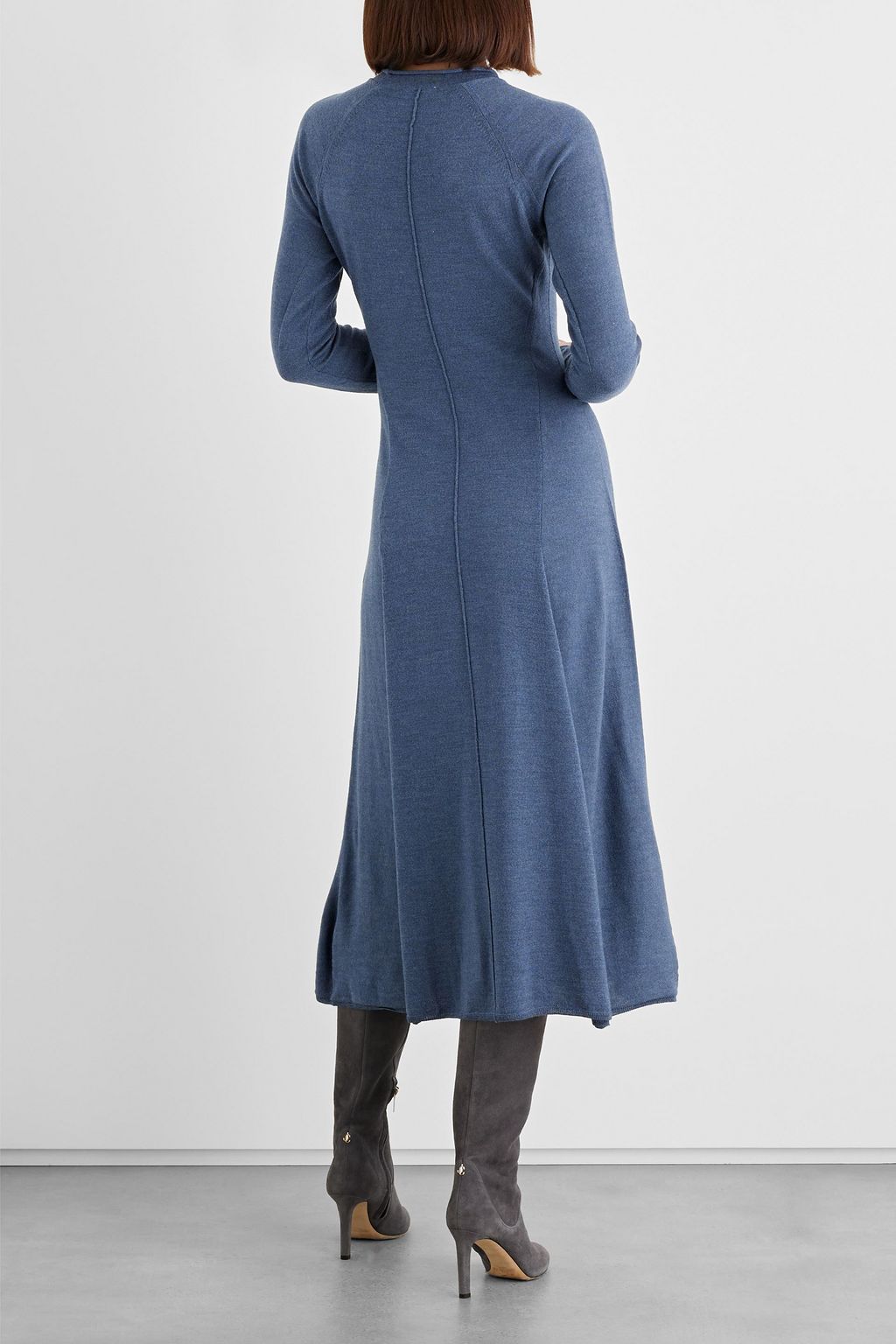 IRIS & INK Olivia merino wool midi dress