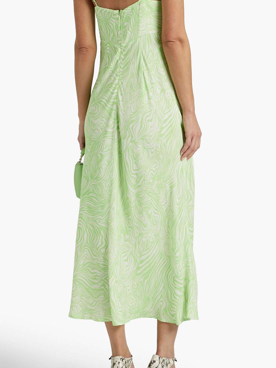 maeve printed crepe midi dress