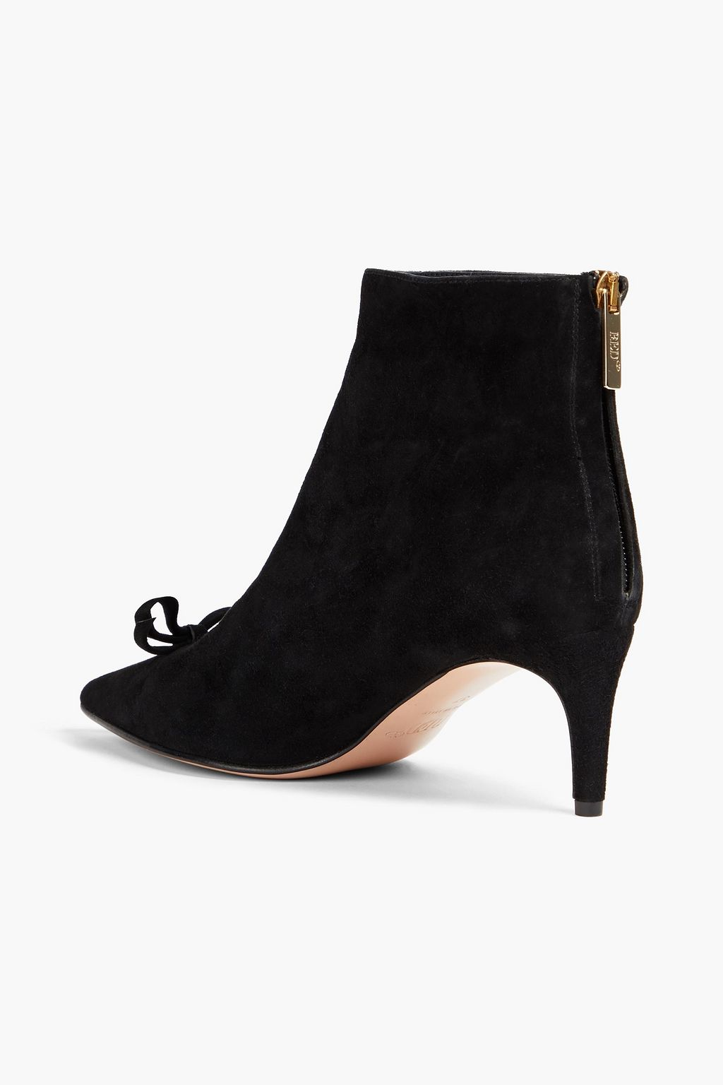 RED(V) Bowembellished suede ankle boots THE