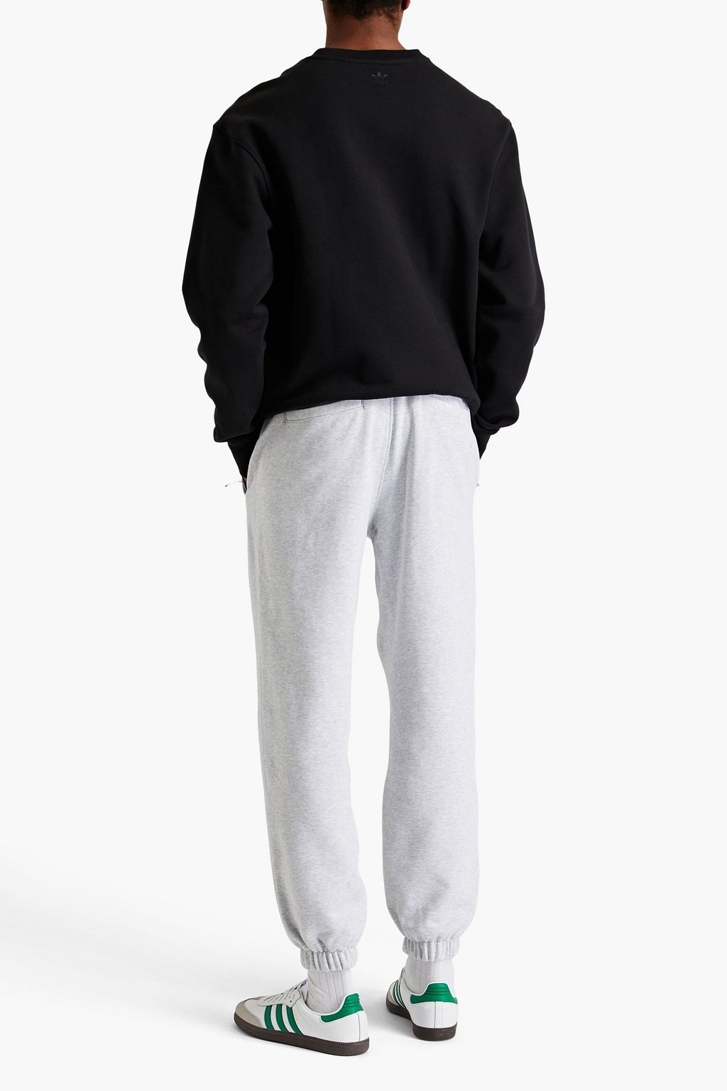 ADIDAS ORIGINALS BY PHARRELL WILLIAMS French cotton-terry sweatpants