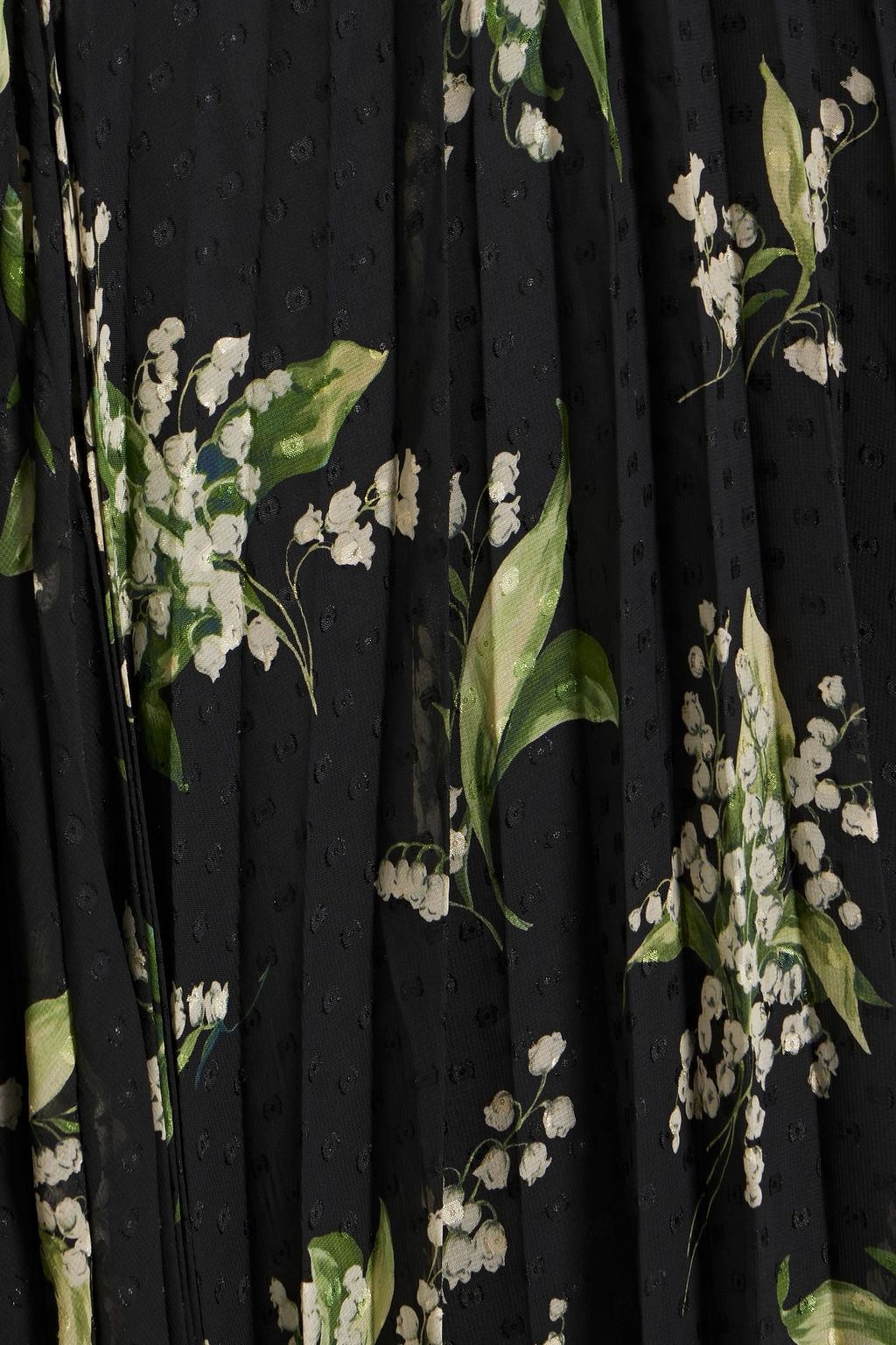 REDVALENTINO Floral-print fil coupé chiffon mini dress