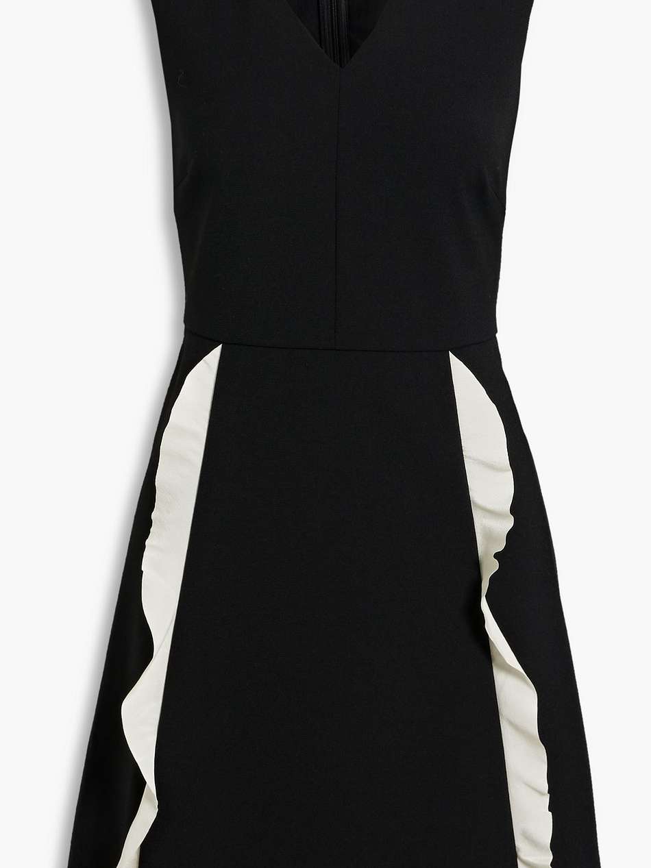 ruffled ponte mini dress
