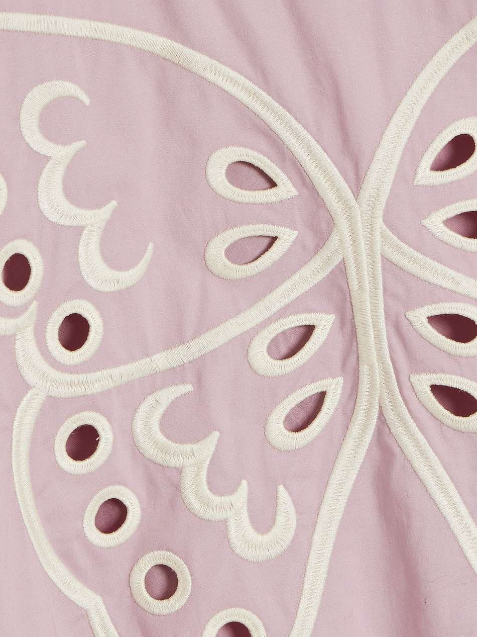 broderie anglaise cotton mini dress