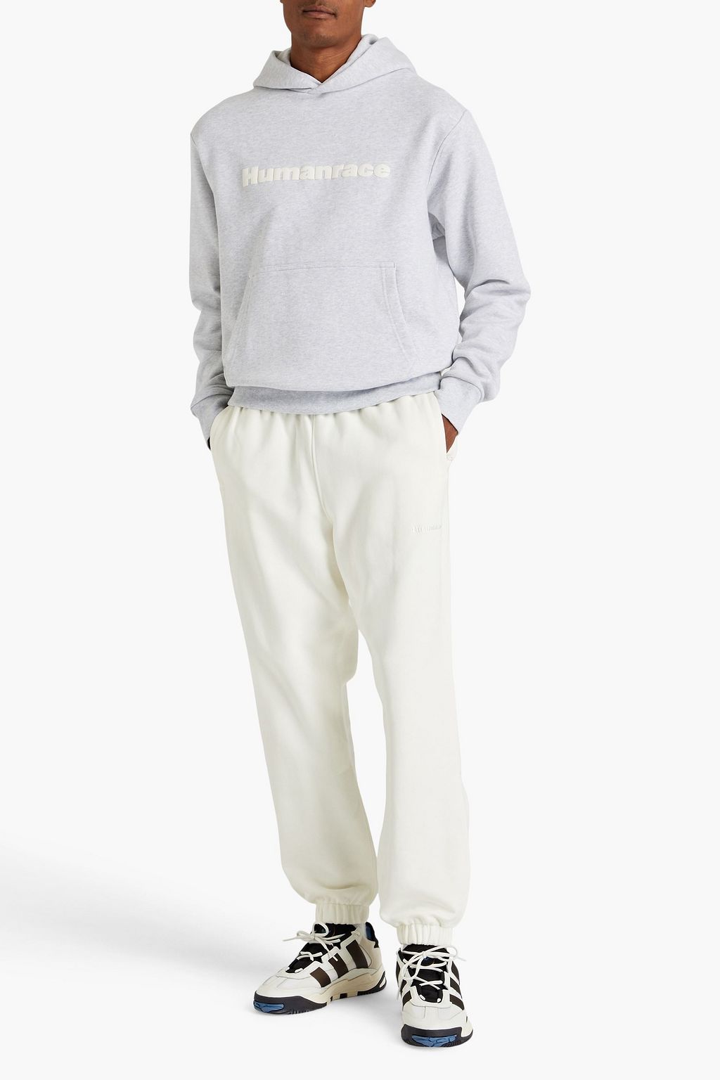 ADIDAS ORIGINALS BY PHARRELL WILLIAMS French cotton-terry sweatpants