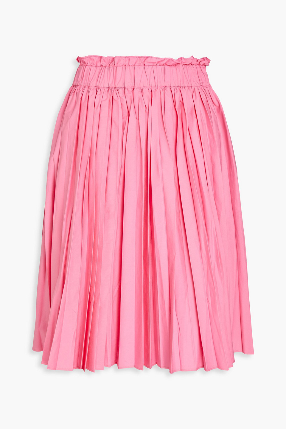 REDValentino - Pleated cotton-blend skirt - Pink - IT 36