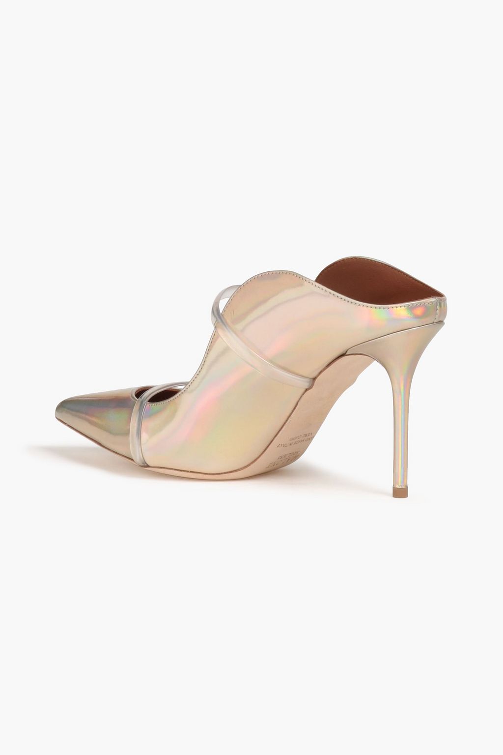 MALONE SOULIERS Maureen 85 holographic leather mules