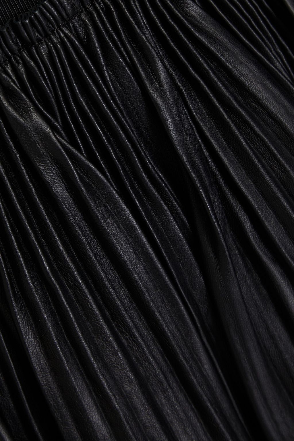 REDVALENTINO تنورة قصيرة مصنوعة من جلد بليسيه