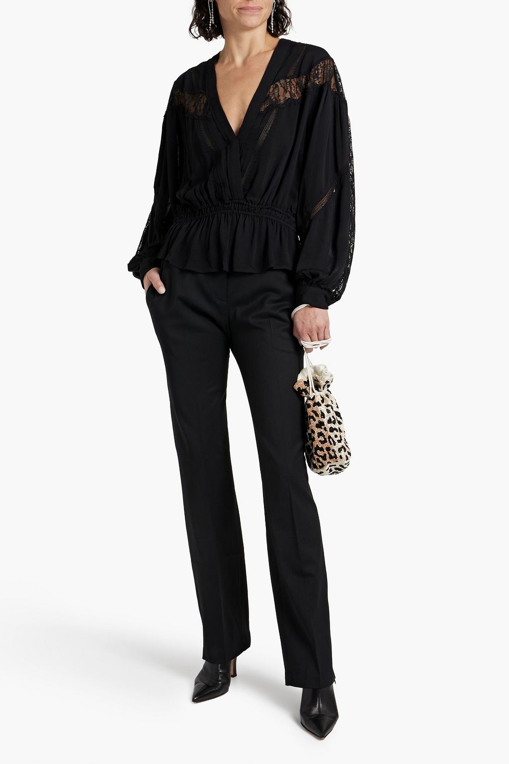 IRO Ignata wool-blend twill straight-leg pants