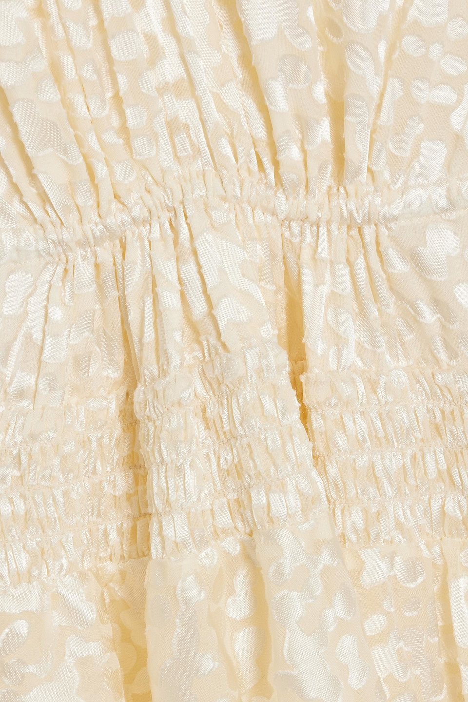 Iro Leodie Leopard Asymmetric Mini Dress In Cream