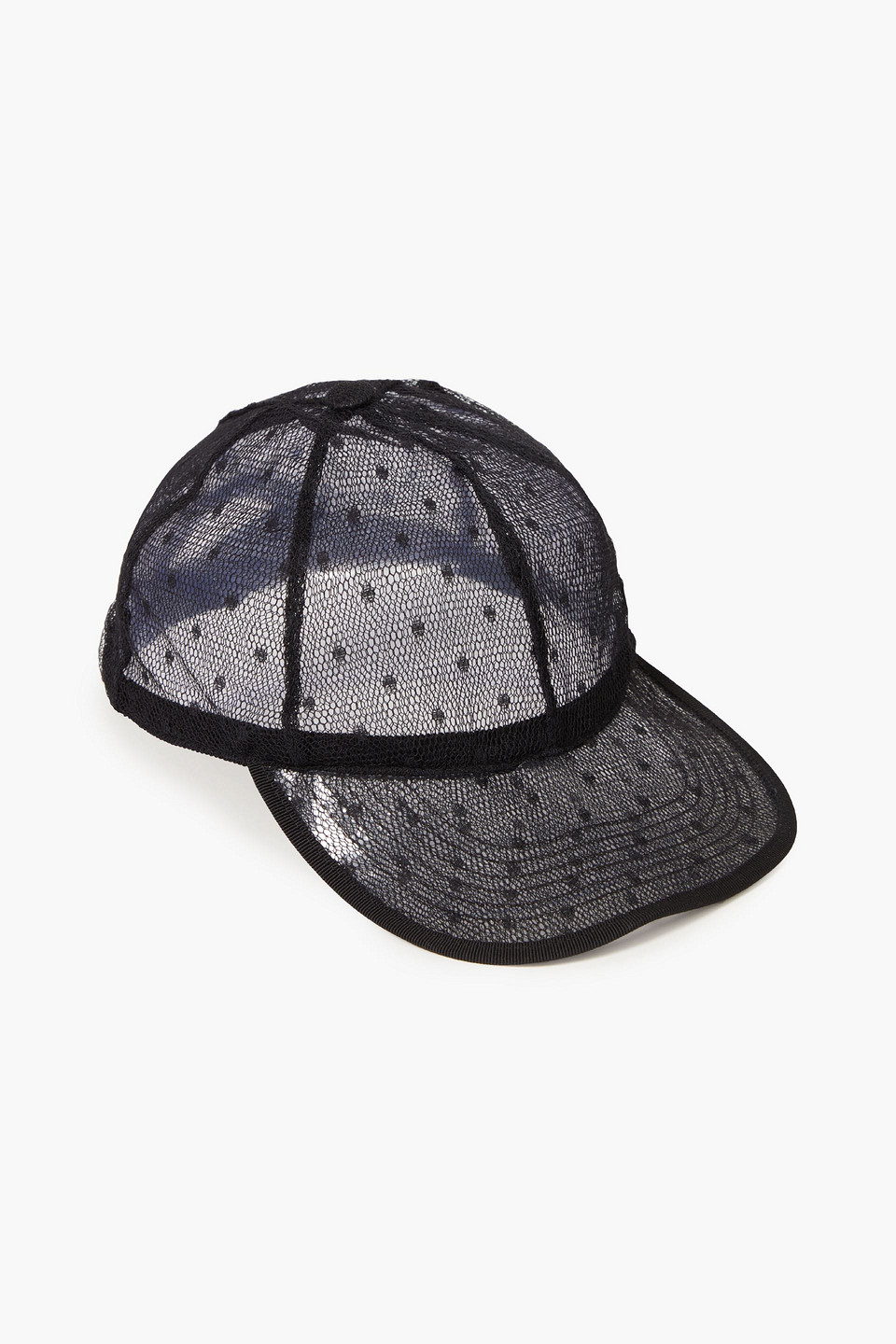 Redv Point D'esprit Baseball Cap In Black