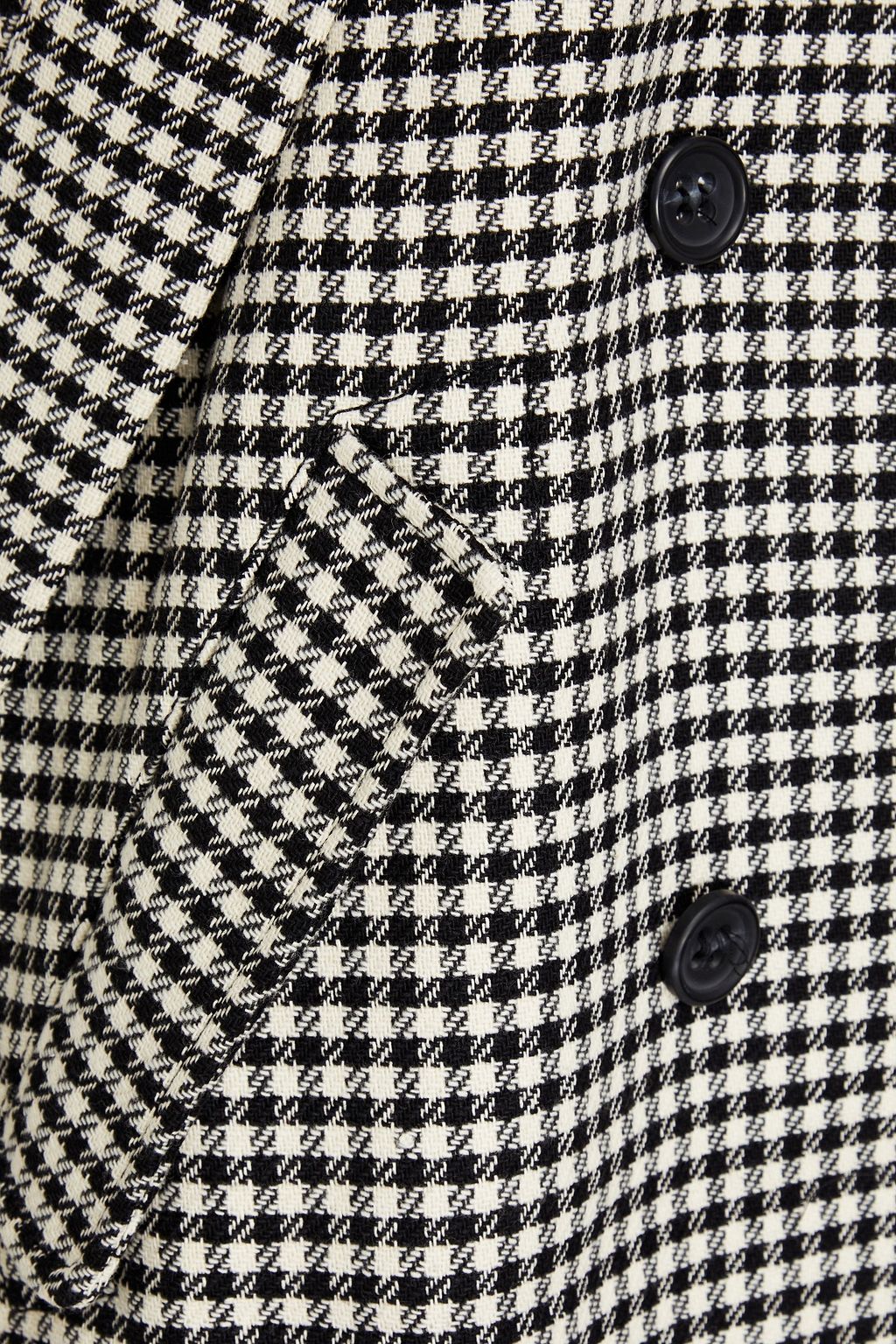 REDVALENTINO Double-breasted houndstooth tweed cape