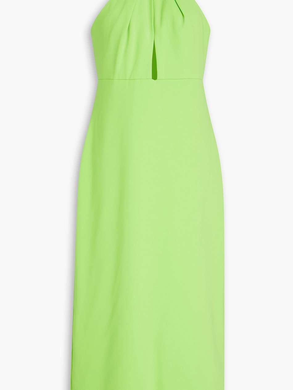 cutout crepe midi dress