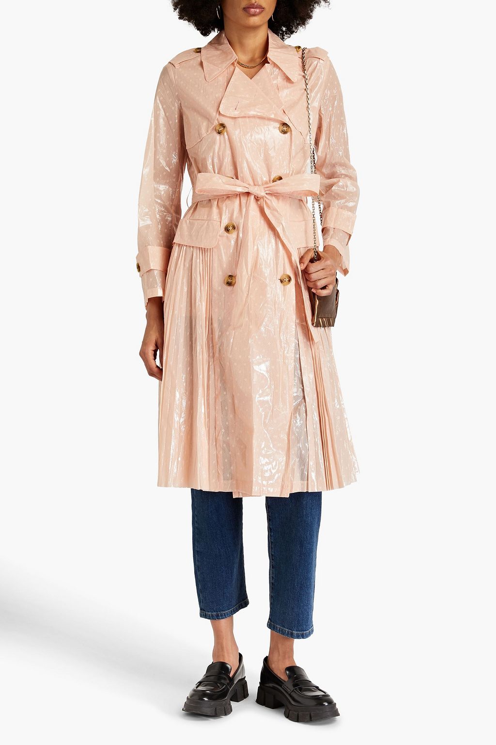 Red valentino trench coat sales
