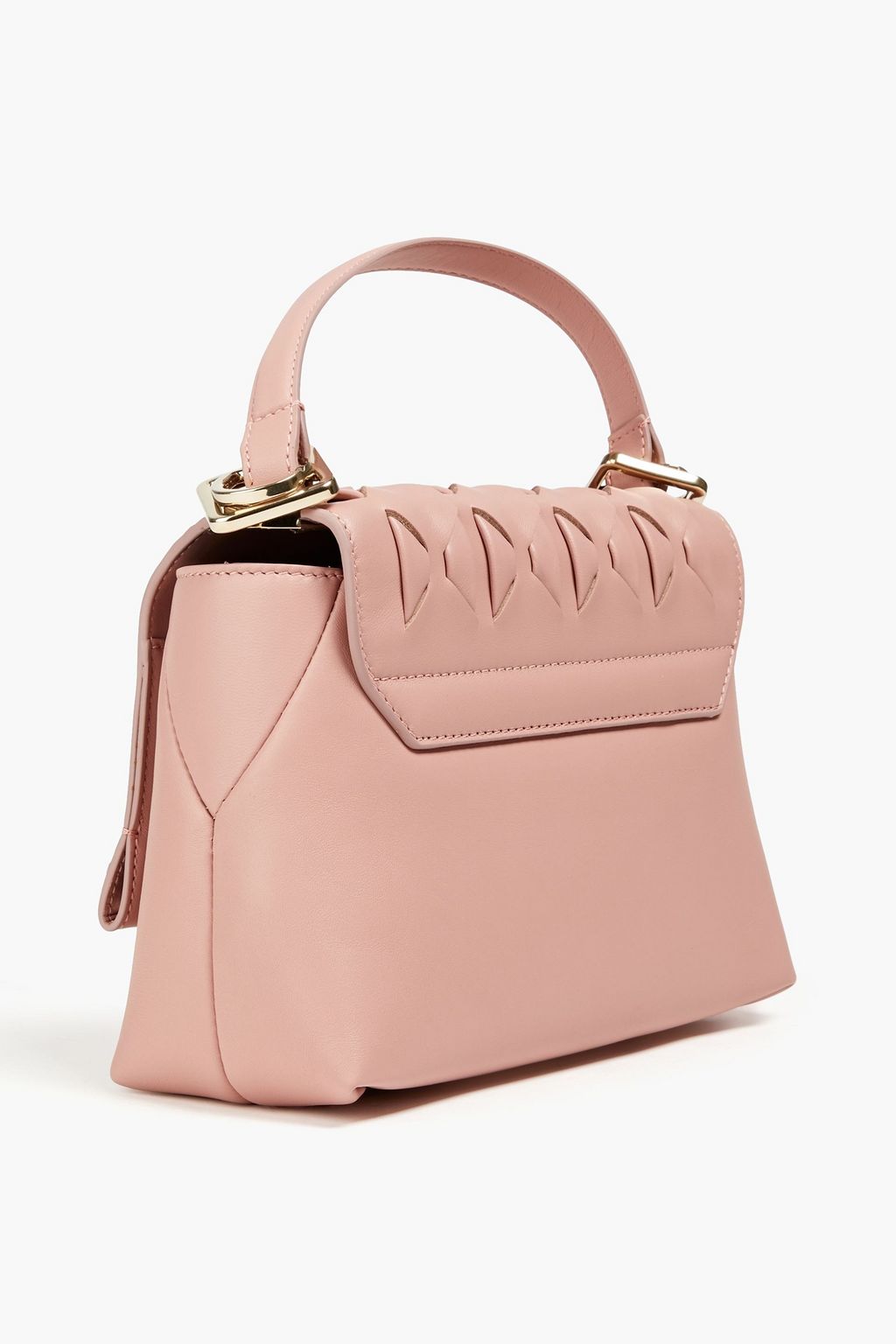 SERAPIAN 1928 small embellished woven leather tote
