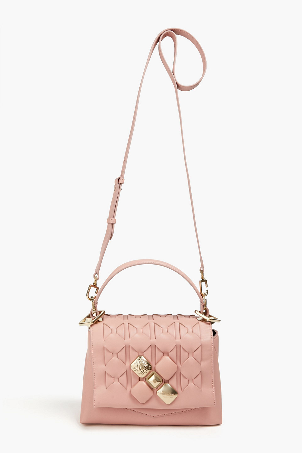 Serapian 1928 Tote Bag Aus Geflochtenem Leder Mit Verzierung In Blush