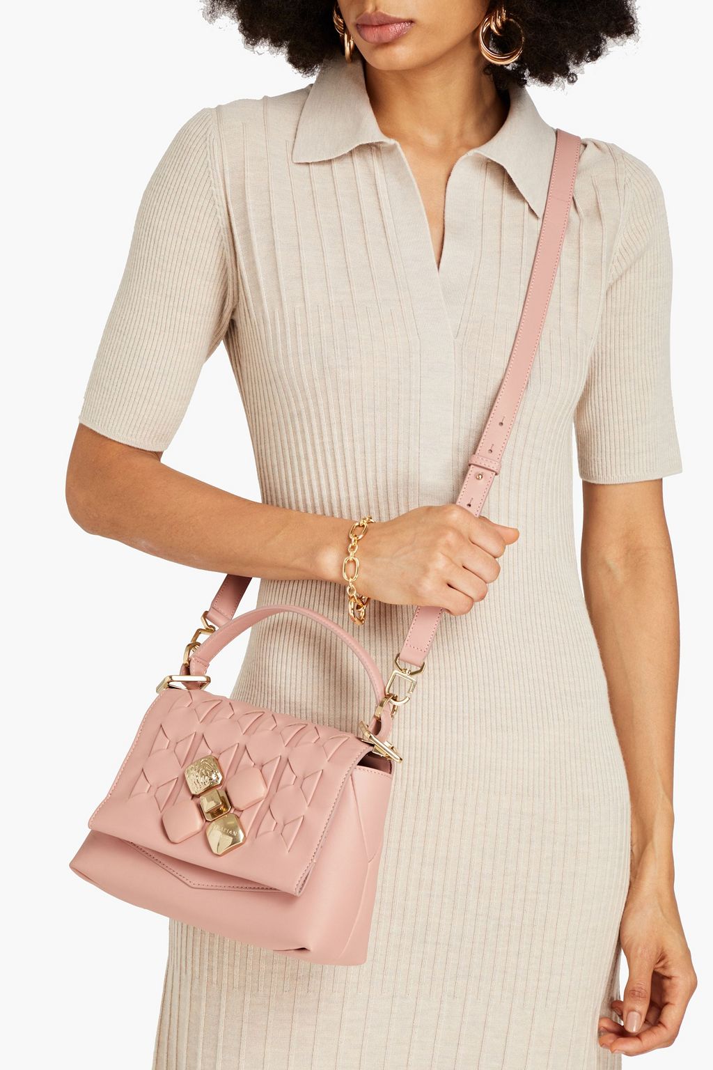 SERAPIAN 1928 small embellished woven leather tote