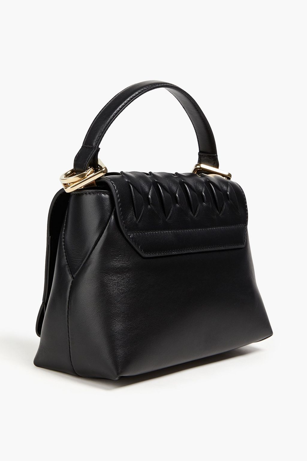 SERAPIAN 1928 small embellished woven leather tote