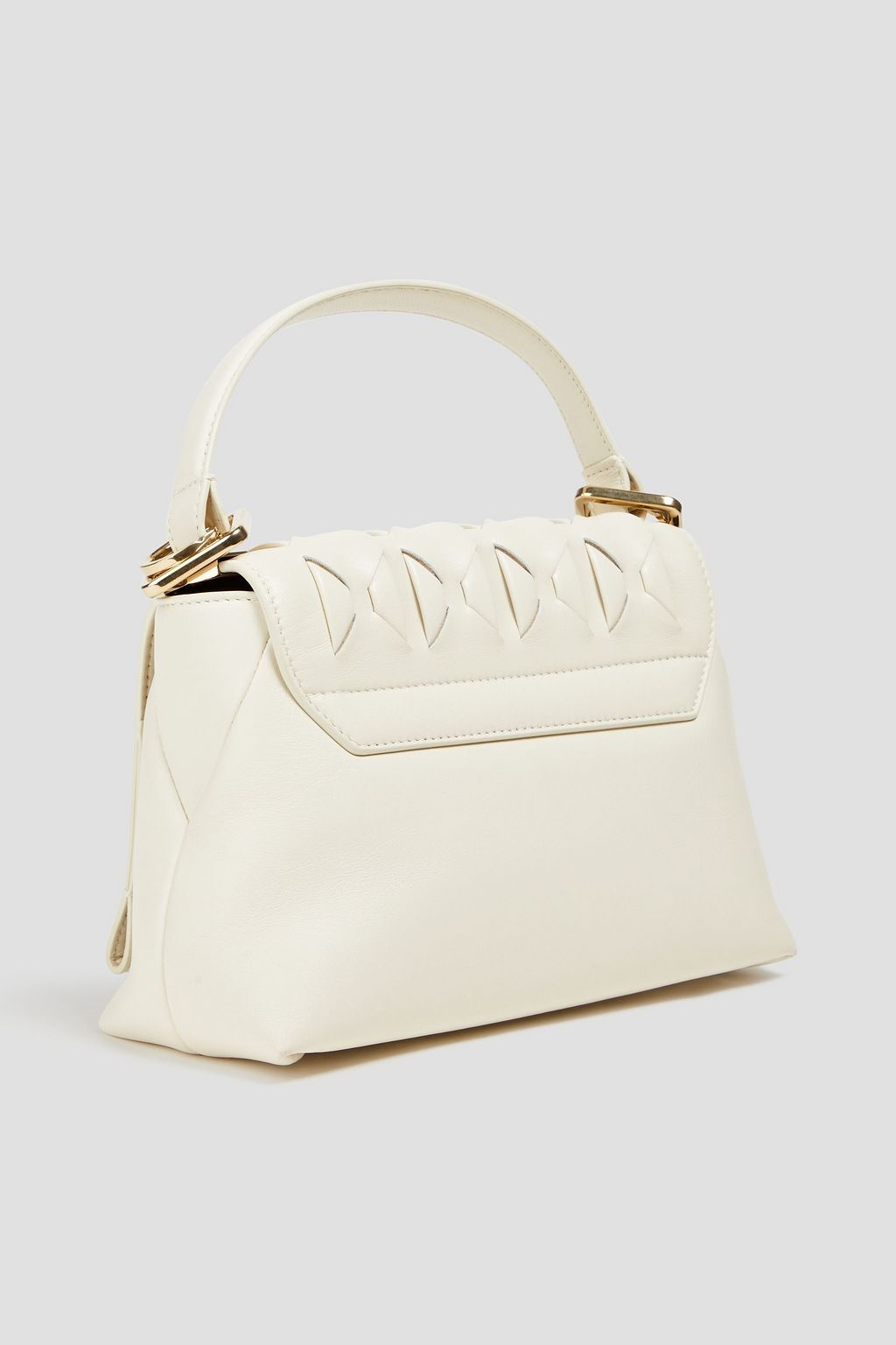 SERAPIAN 1928 small embellished woven leather tote