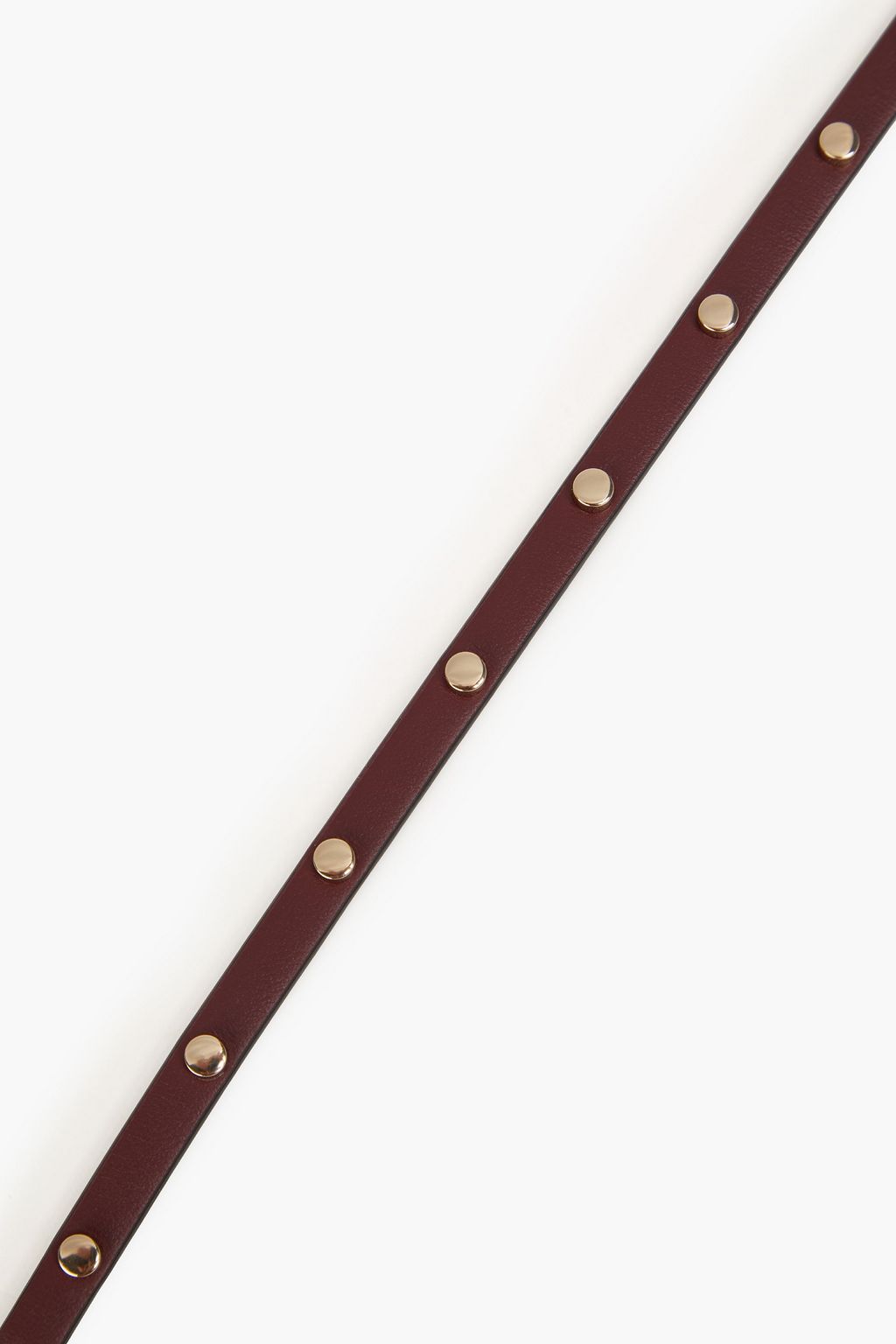 RED(V) Studded leather belt