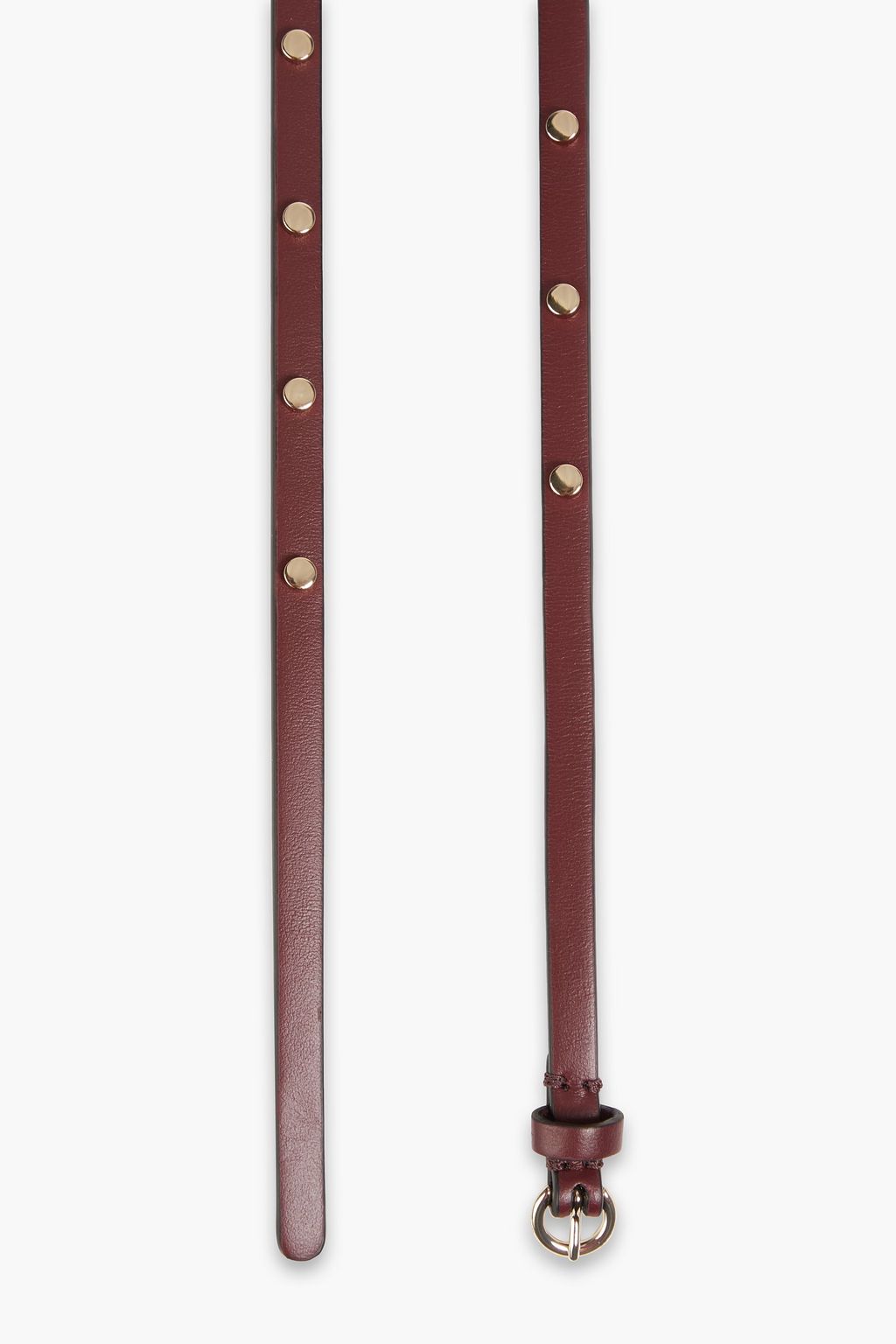 RED(V) Studded leather belt
