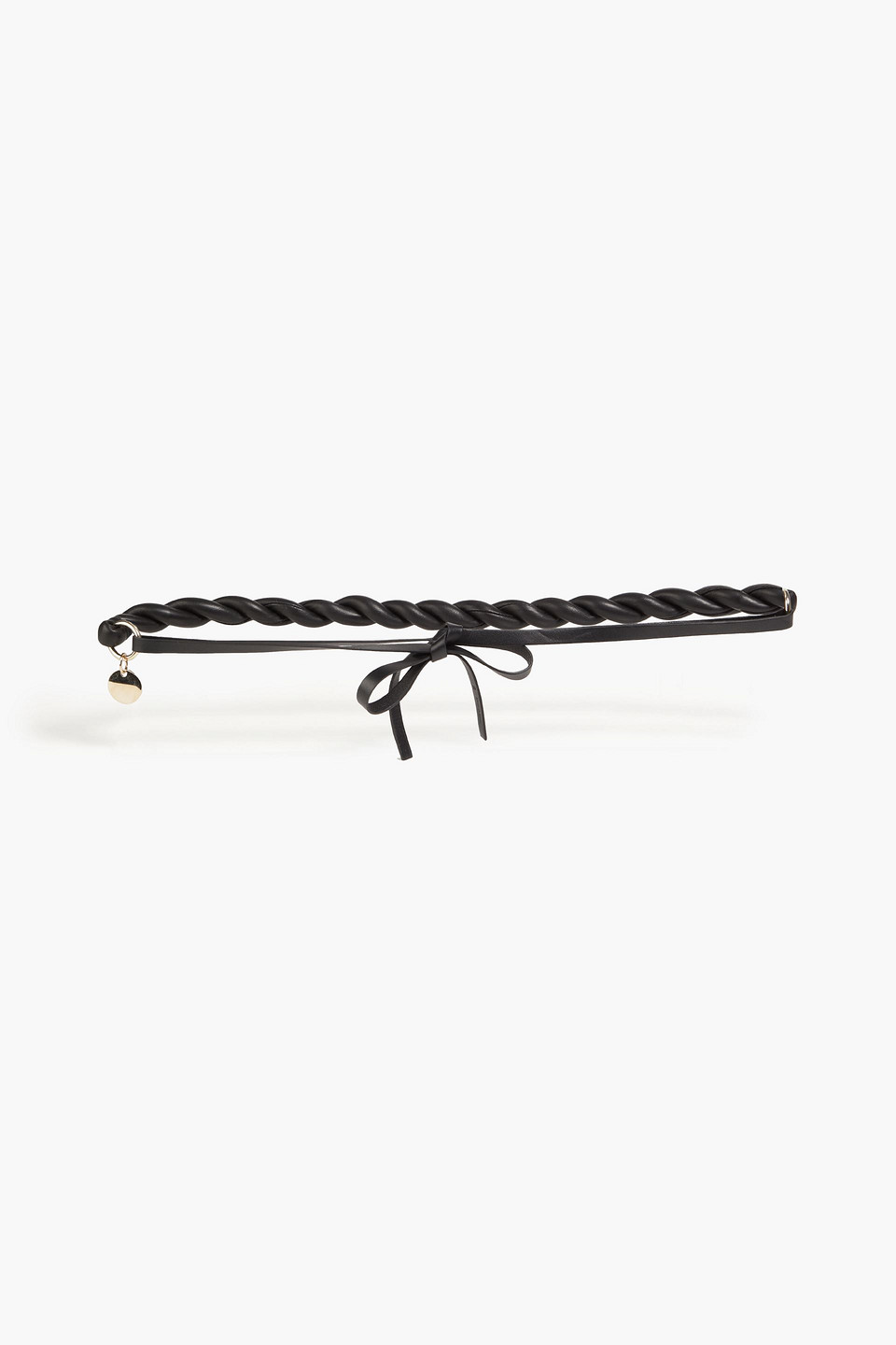 RED(V) Twisted leather belt